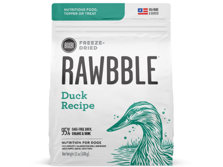 Bixbi RAWBBLE® Freeze-Dried Dog Food Duck Recipe For Discount