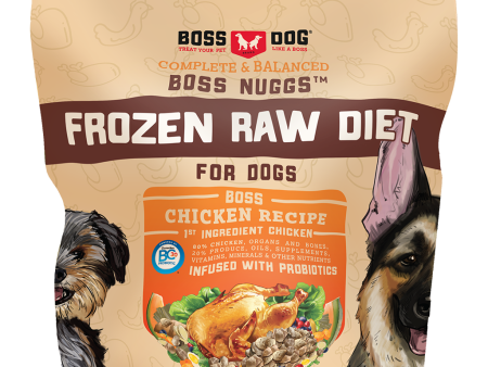 Boss Dog Frozen Complete Raw Chicken Nuggs 3lb Bag on Sale