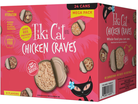 Tiki Cat® Wet Cat Food Chicken Craves 2.8oz Can Mega Variety Box 24ct For Cheap