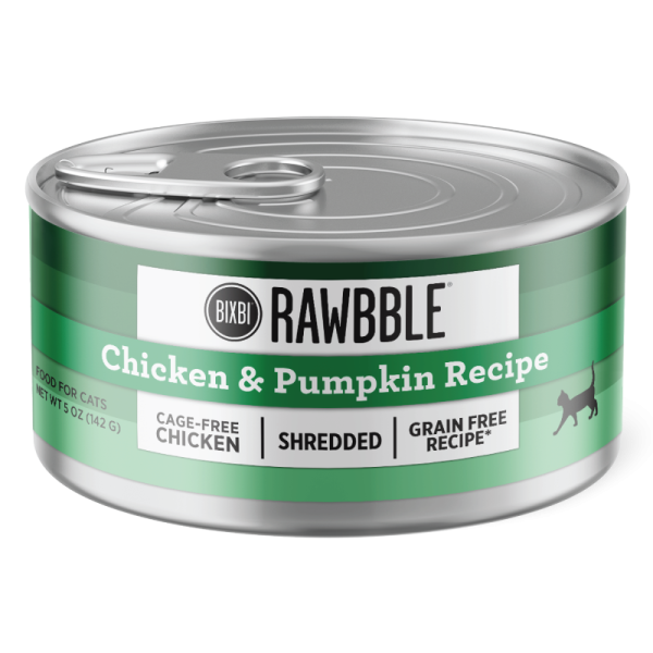 Bixbi RAWBBLE® Wet Cat Food Shredded Chicken & Pumpkin Recipe Online Hot Sale