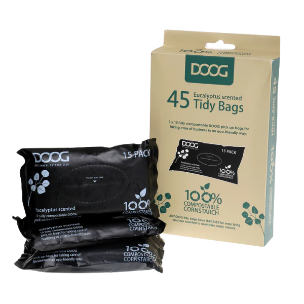 DOOG Compostable Pickup Bags 45ct (3pks of 15) Hot on Sale