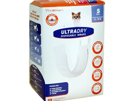 Wizsmart UltraDry Disposable Male Wraps 12pk - SM Online