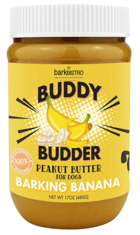 Bark Bistro Barking Banana Buddy Budder 17oz Jar Hot on Sale