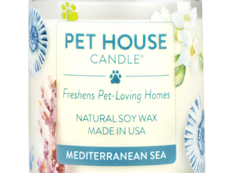 One Fur All Pet House 9oz Candle - Mediterranean Sea Supply