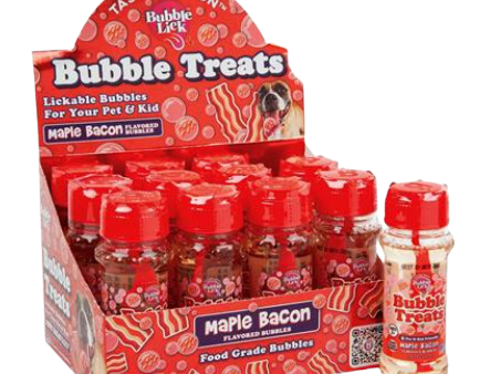 Bubble Lick Bubble Treats for Dogs - Maple Bacon Flavor Online Hot Sale