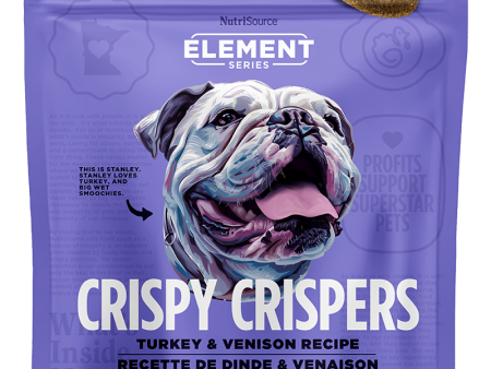 Nutrisource Element Crispy Crispers Turkey & Venison Dog Treats 4oz Bag on Sale