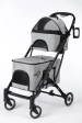 Petique Deluxe Double Decker Pet Stroller - Gray Fashion