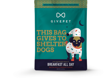 GivePet Grain Free Dog Treats - Breakfast All Day 12oz Bag Online