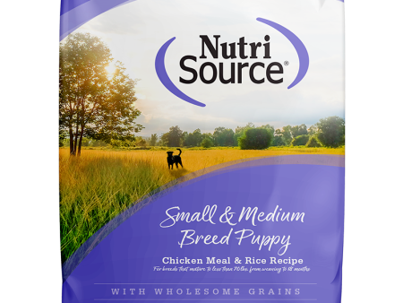 NutriSource Dry Dog Food Small & Medium Breed Puppy Recipe Online now