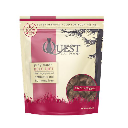 Steve s Quest Frozen Raw Cat Food - Beef Diet 2lb Bag Online now