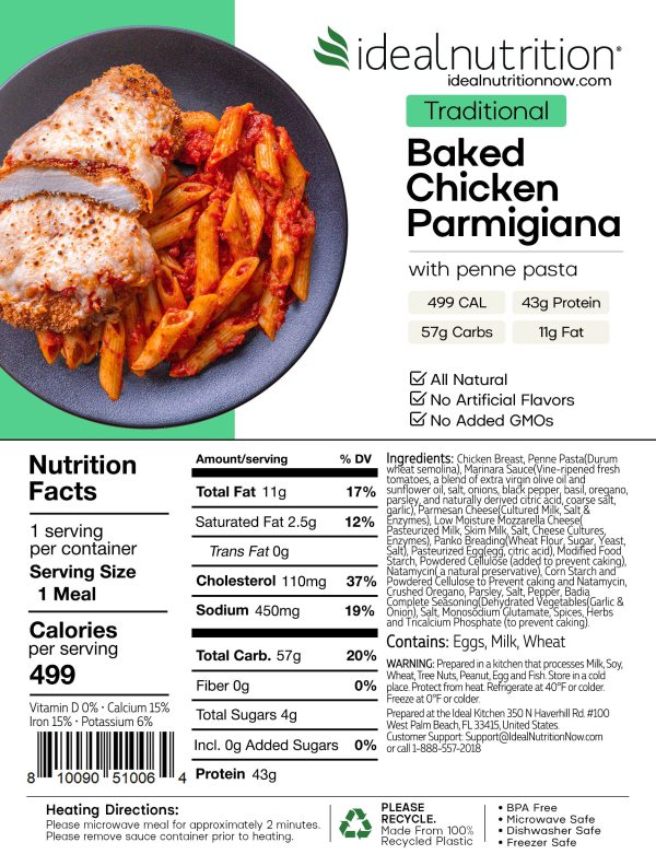 07 - Baked Chicken Parmigiana With Penne Pasta Online now