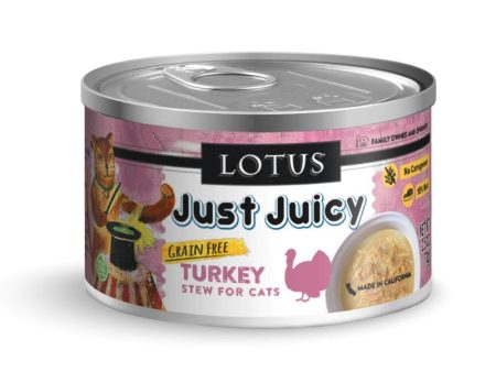 Lotus Wet Cat Food Grain-Free Just Juicy Turkey Stew Online now