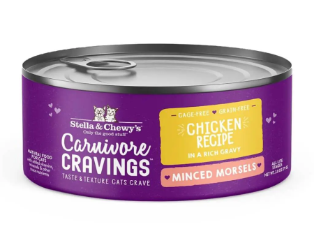 Stella & Chewy s Wet Cat Food Carnivore Cravings Minced Morsels Chicken Recipe Hot on Sale