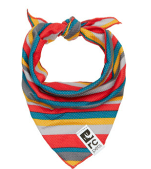 RC Pets Zephyr Cooling Dog Bandana - Multi Stripes For Sale