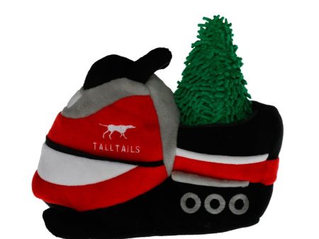 Tall Tails Holiday Plush Squeaker Dog Toy - Snowmobile Hot on Sale