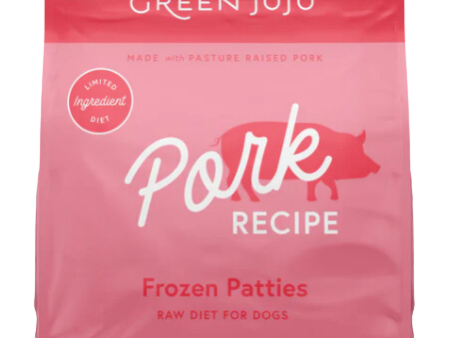 Green Juju Frozen Dog Food - Pork Recipe Patties 6lb Bag Online Hot Sale