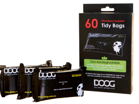 DOOG Biodegradable Pickup Bags 60ct (3pks of 20) Online Hot Sale