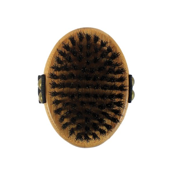 Bamboo Groom Palm Brush w  Boar Bristles Discount