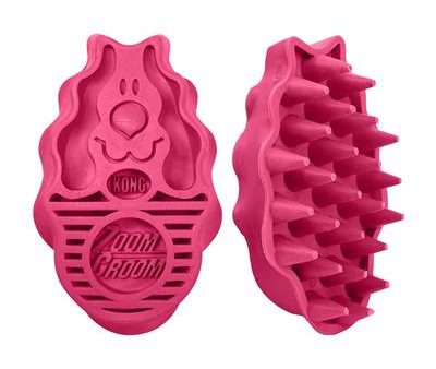 Kong ZoomGroom Brush for Dogs - Raspberry LRG on Sale