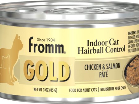 Fromm Wet Cat Food Gold Indoor Chicken & Salmon Pate 3oz Can Single Online Hot Sale