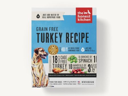 The Honest Kitchen Dehydrated Dog Food Grain-Free Turkey Recipe Online now