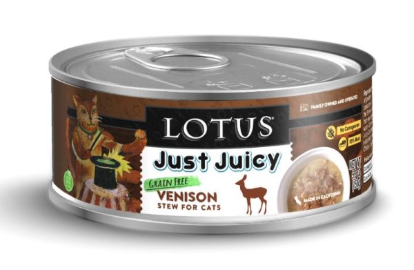 Lotus Wet Cat Food Grain-Free Just Juicy Venison Stew For Sale