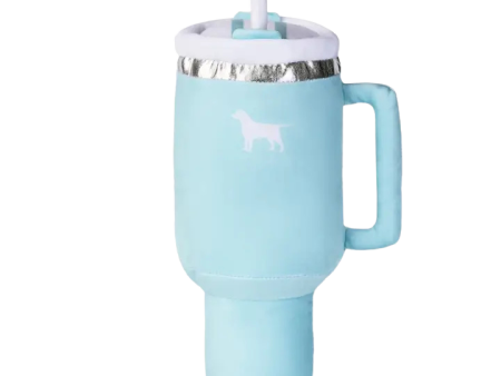 PUPROAR Pup Cup Tumbler Plush Dog Toy - Mint Green For Cheap