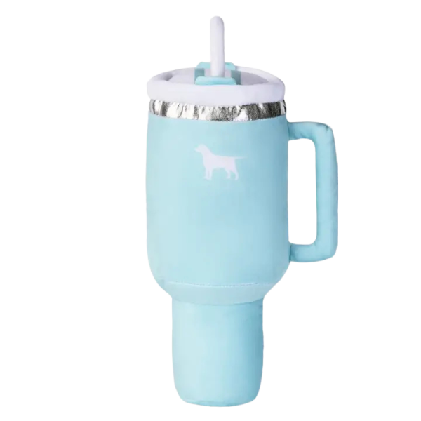 PUPROAR Pup Cup Tumbler Plush Dog Toy - Mint Green For Cheap