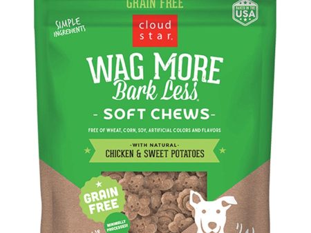 Cloud Star Wag More Bark Less Grain-Free Soft Chews for Dogs Chicken & Sweet Potato 5oz Bag Cheap