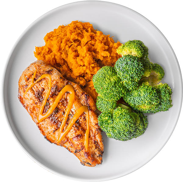 18 - Paleo Grilled Chicken with Sweet Potato Mash and Sweet and Tangy Sauce (GF) Online Sale