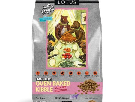 Lotus Dry Dog Food Oven-Baked Grain-Free Turkey Recipe - Small Bites For Cheap