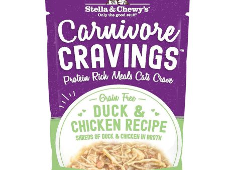 Stella & Chewy s Wet Cat Food Carnivore Cravings Duck & Chicken Recipe 2.8oz Pouch Single on Sale