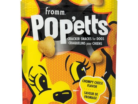 Fromm Dog Biscuits Popetts Cracker Snacks for Dogs - Cheese 6oz Bag Online Hot Sale