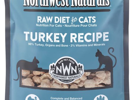 Northwest Naturals Frozen Raw Cat Food - Turkey Recipe - 2lb Bag Sale