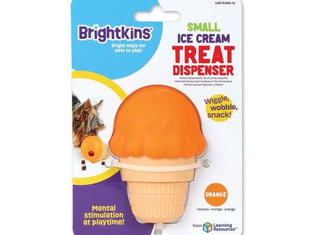 Brightkins Dog Ice Cream Treat Dispenser Small - Orange For Discount