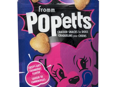 Fromm Dog Biscuits Popetts Cracker Snacks for Dogs - Cranberry 6oz Bag For Cheap