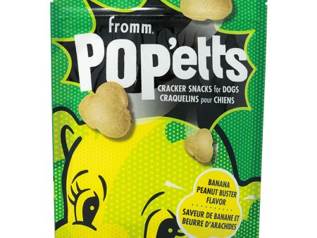 Fromm Dog Biscuits Popetts Cracker Snacks for Dogs - Banana Peanut Butter 6oz Bag Fashion