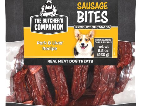 The Butcher s Companion Pork & Liver Sausage Bites for Dogs 8.8oz Pouch For Cheap