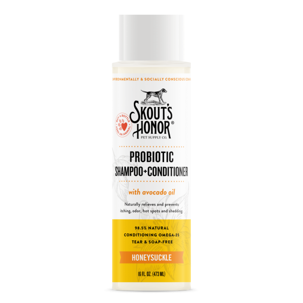 Skout s Honor Probiotic Shampoo & Conditioner - Honeysuckle 16oz Discount