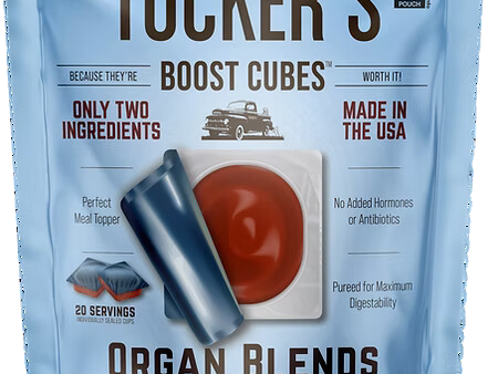 Tucker s Raw Frozen Boost Cubes - Organ Blend Chicken Heart & Liver 1lb Bag (20 servings per bag) Online