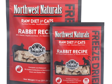 Northwest Naturals Freeze-Dried Cat Food Rabbit Recipe Supply