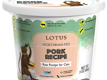 Lotus Frozen Raw Food for Cats - Pork Online