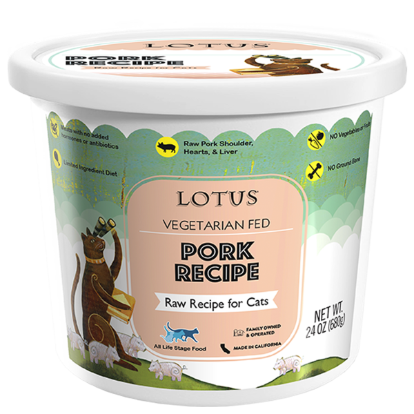 Lotus Frozen Raw Food for Cats - Pork Online