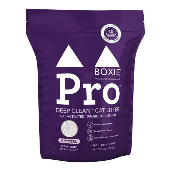 BoxiePro® Crystal Deep Clean™ Probiotic Clay Cat Litter Fashion