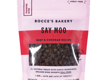 Bocce’s Everyday Training Bites Say Moo 6oz bag on Sale