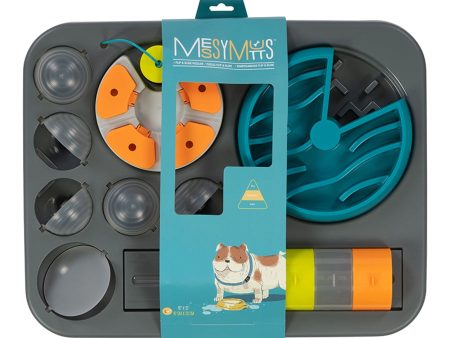 Messy Mutts Interactive Puzzle Feeder Rectangular Large Fashion