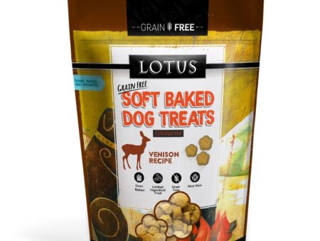 Lotus Soft Baked Dog Treats - Venison Recipe 10oz Bag Online Sale