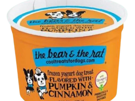 The Bear & The Rat 3.5oz Pumpkin & Cinnamon Frozen Yogurt Cup Single For Sale