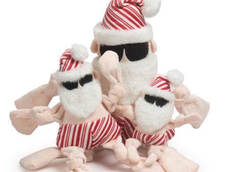 HuggleHounds Peppermint Collection Beach Bum Santa Knottie™ - Large For Discount