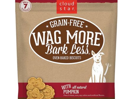 Cloud Star Wag More Bark Less Grain-Free Oven-Baked Biscuits Pumpkin 2.5lb Bag For Cheap